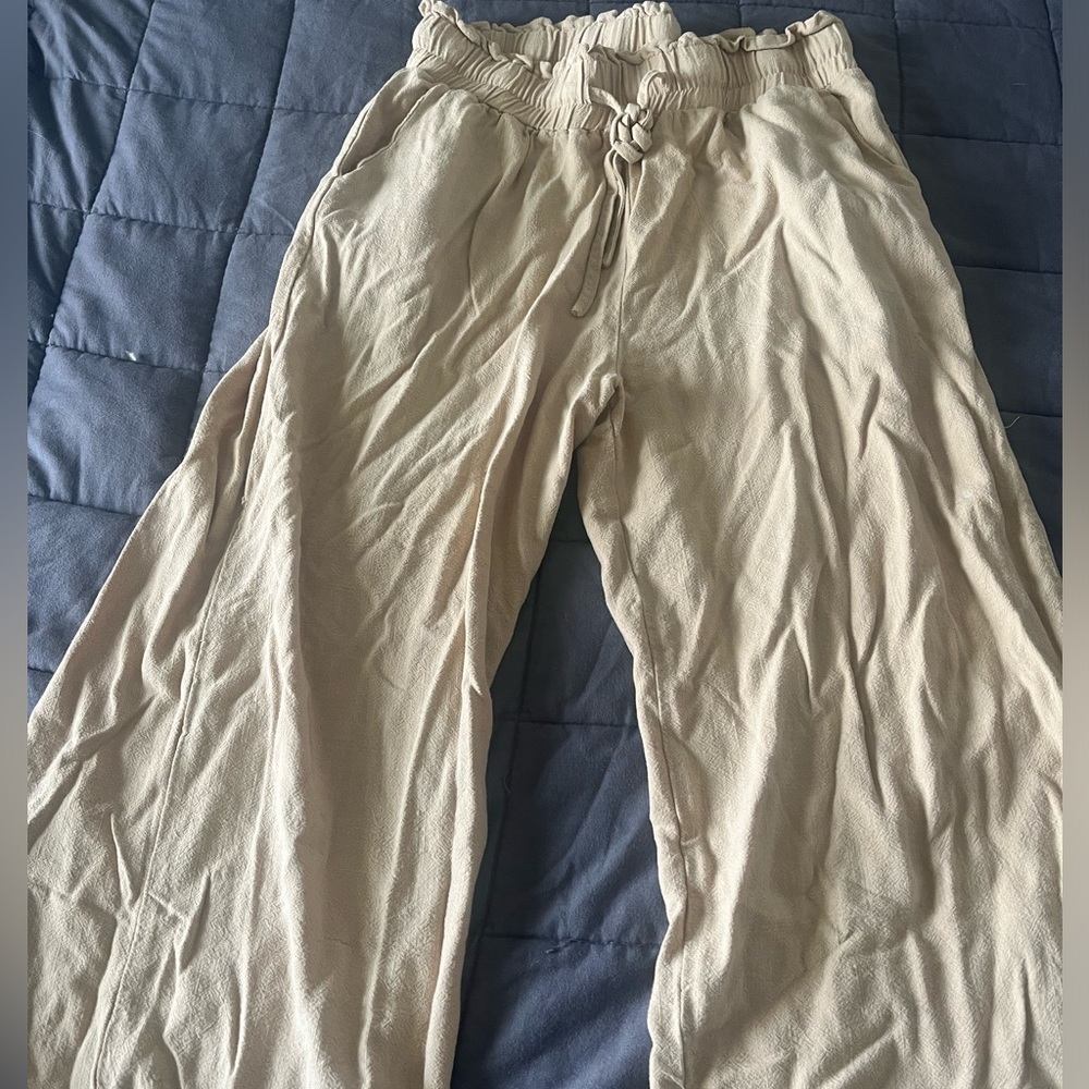Tan Capri Pants